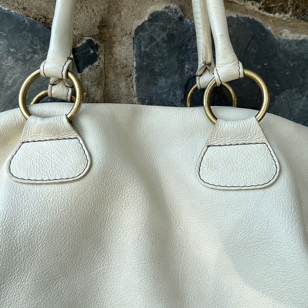 Boden White Leather Shoulder Handbag Purse Bag - Picture 2 of 8